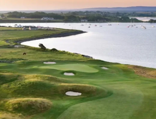 Golf course overlooking Galway Bay at The Hawthorn