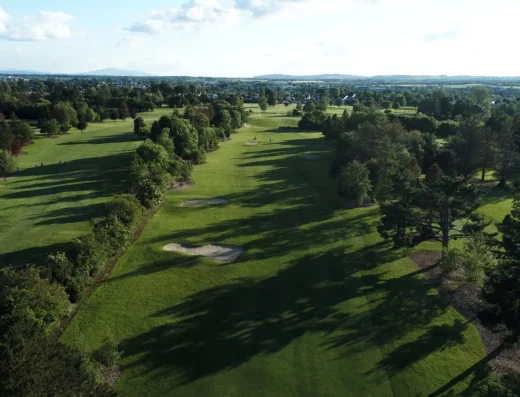 Parkland fairway at Kilkenny Golf Club in Ireland